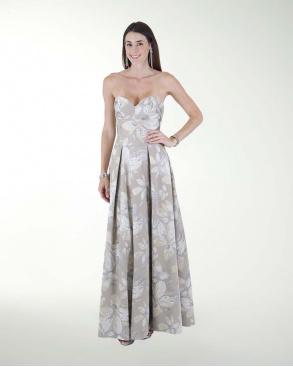 VESTIDO CL STRAPLESS CORTE PRINCESA