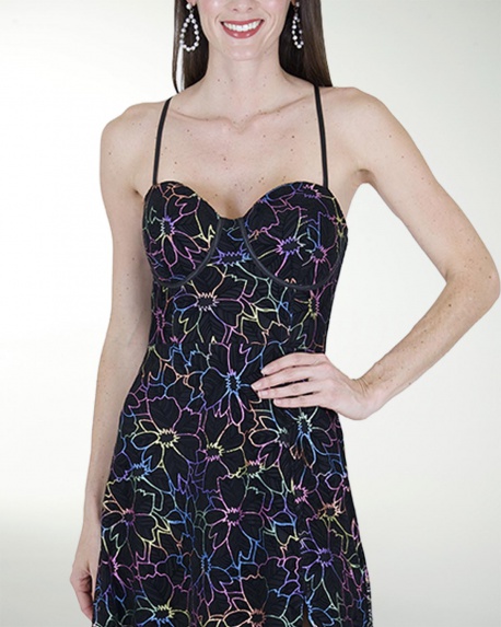 VESTIDO CL CORSET CON ABERTURA