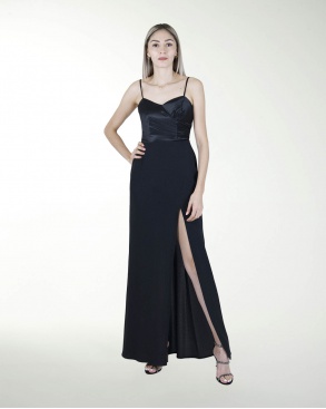 VESTIDO CL DRAPEADO EN TALLA