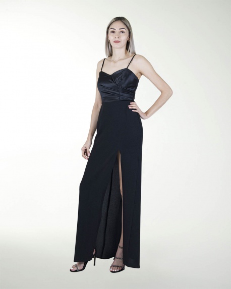 VESTIDO CL DRAPEADO EN TALLA