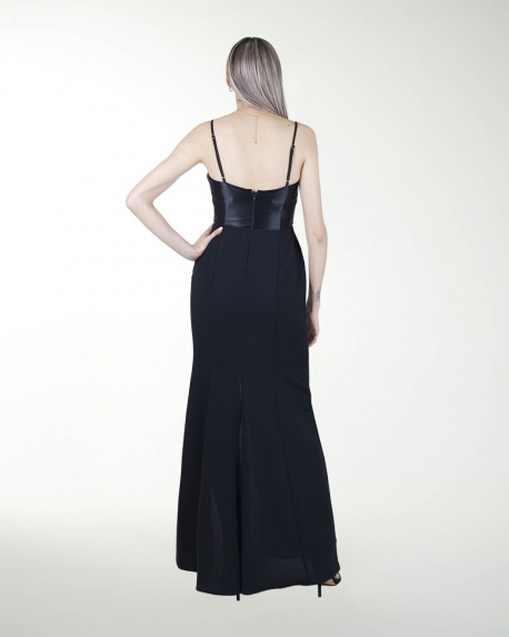 VESTIDO CL DRAPEADO EN TALLA