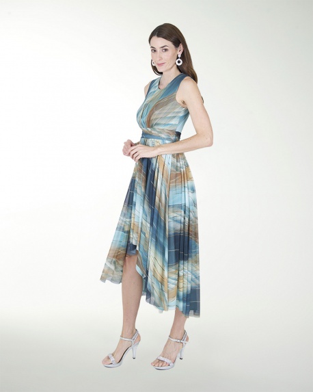 VESTIDO DA CON FALDA ASIMETRICA