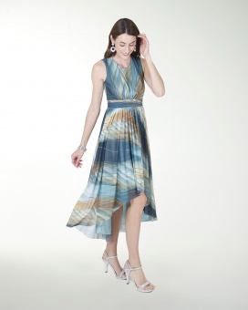 VESTIDO DA CON FALDA ASIMETRICA