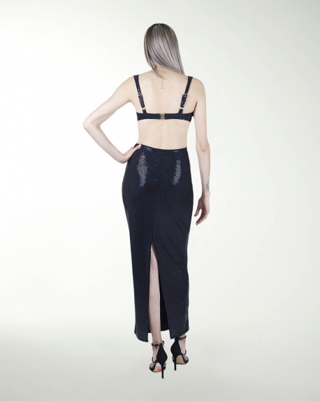 VESTIDO CL ENTALLADO ESCOTE CUADRADO