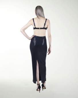 VESTIDO CL ENTALLADO ESCOTE CUADRADO