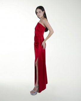 VESTIDO CL WARP DE UN HOMBRO DRAPEADO