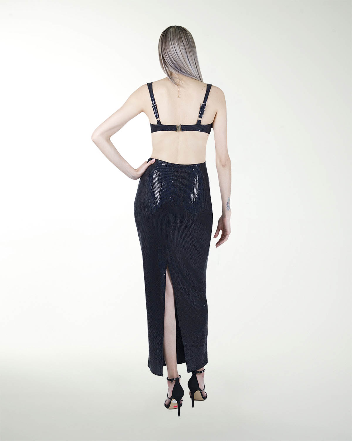 VESTIDO CL ENTALLADO ESCOTE CUADRADO