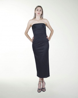 VESTIDO CL CON SATIN EN TALLE