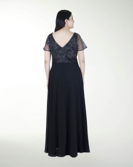 VESTIDO TE COMBINADO CON BORDADO