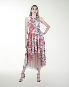 VESTIDO  DA CON FALDA ASIMETRICA