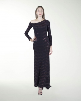 VESTIDO CL ENTALLADO CON MANGAS