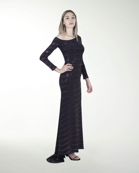 VESTIDO CL ENTALLADO CON MANGAS