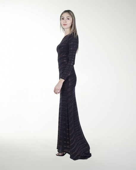 VESTIDO CL ENTALLADO CON MANGAS