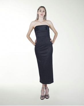 VESTIDO CL CON SATIN EN TALLE