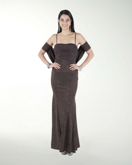 VESTIDO CL DRAPEADO CORTE SIRENA