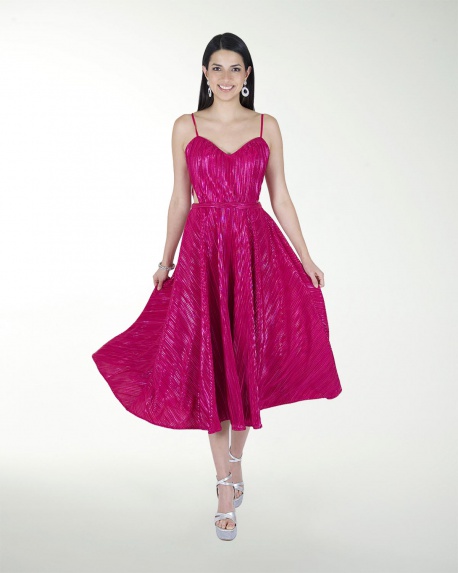 VESTIDO CC MIDI ESCOTE CORAZON