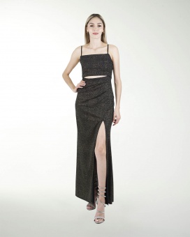 VESTIDO CL CON CORTE EN CINTURA