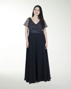 VESTIDO TE COMBINADO CON BORDADO