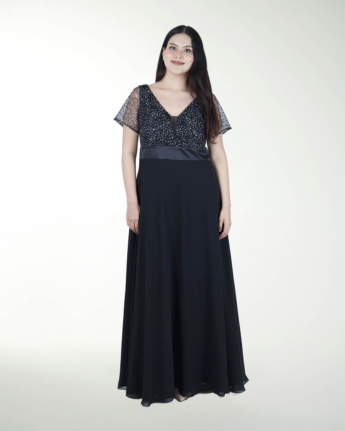 VESTIDO TE COMBINADO CON BORDADO