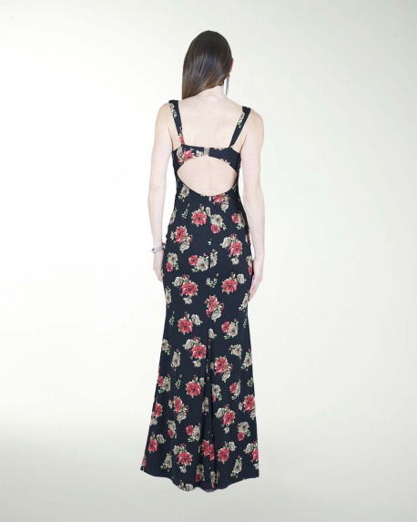 VESTIDO CL ESTAMPADO ESCOTE EN ESPALDA