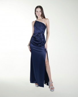 VESTIDO CL WARP DE UN HOMBRO DRAPEADO