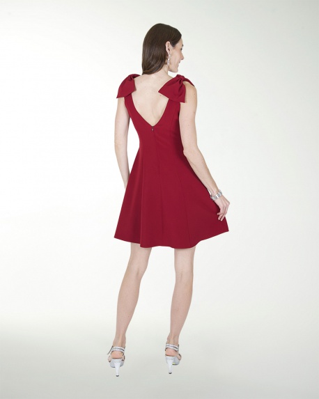 VESTIDO CA BARBIE LISO ESCOTE EN V