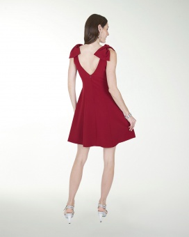 VESTIDO CA BARBIE LISO ESCOTE EN V