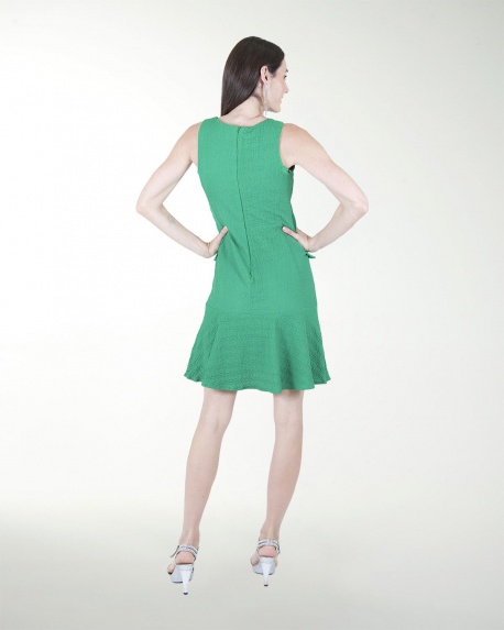 VESTIDO CA BOTONES ESCOTE REDONDO