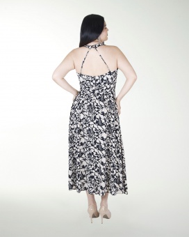 VESTIDO TV HALTER ESCOTE EN LA ESPALDA