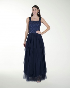 VESTIDO CL TALLE EN TELA 3D