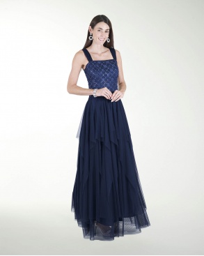 VESTIDO CL TALLE EN TELA 3D