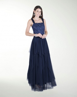 VESTIDO CL TALLE EN TELA 3D