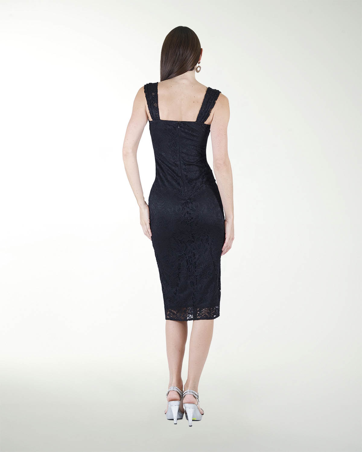 VESTIDO DA RECTO ESCOTE CUADRADO