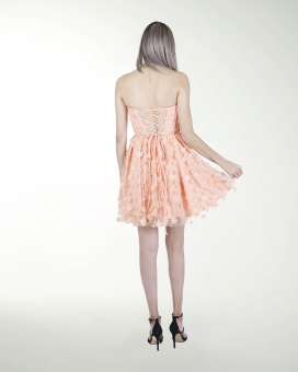 VESTIDO CC CORSET EN TELA 3D