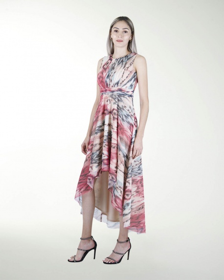 VESTIDO  DA CON FALDA ASIMETRICA