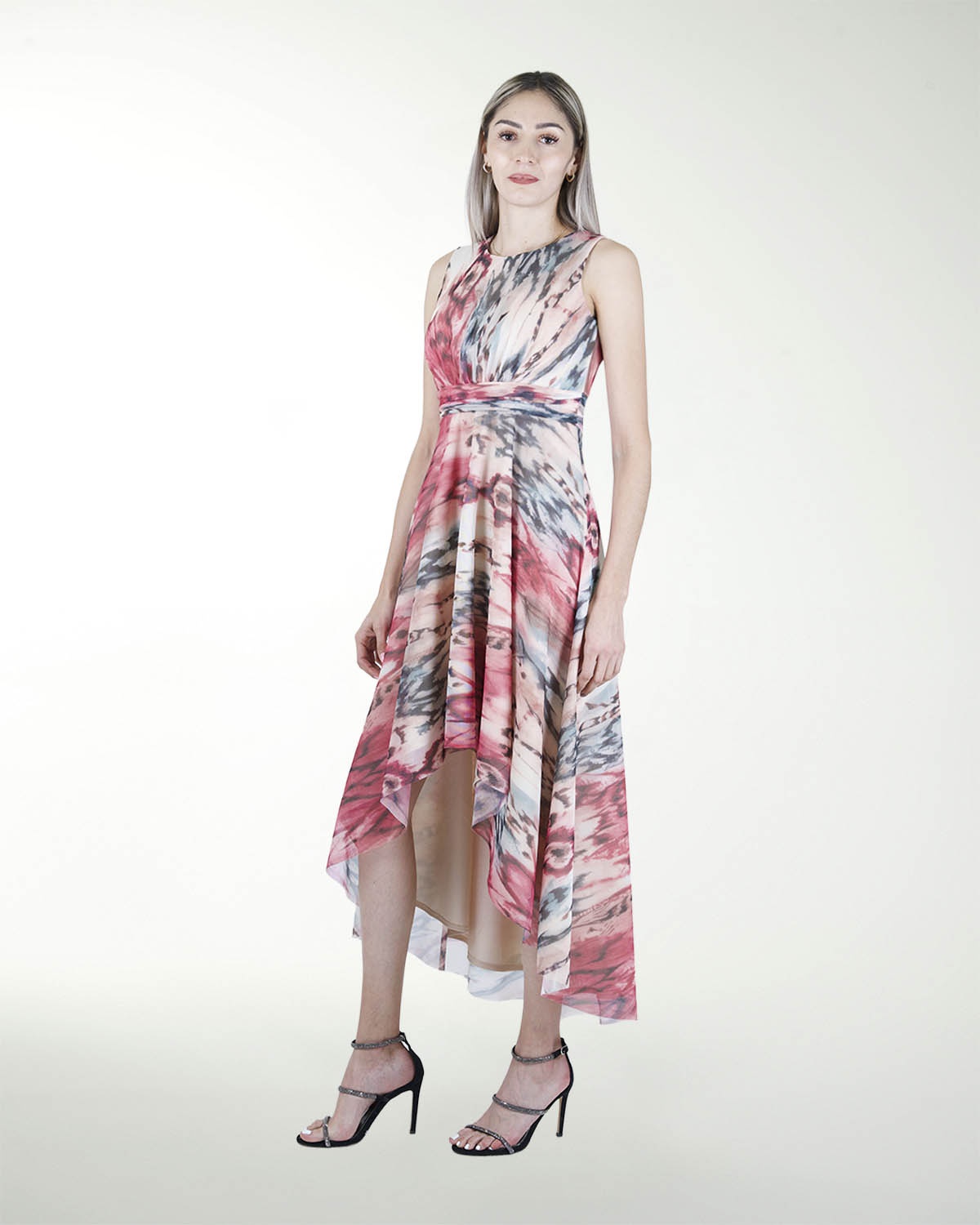 VESTIDO  DA CON FALDA ASIMETRICA