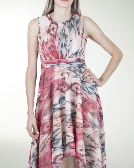 VESTIDO  DA CON FALDA ASIMETRICA