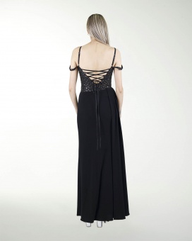 VESTIDO CL CORSET CON LENTEJUELA