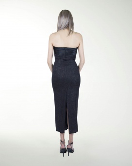 VESTIDO CL CON SATIN EN TALLE