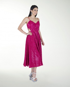 VESTIDO CC MIDI ESCOTE CORAZON