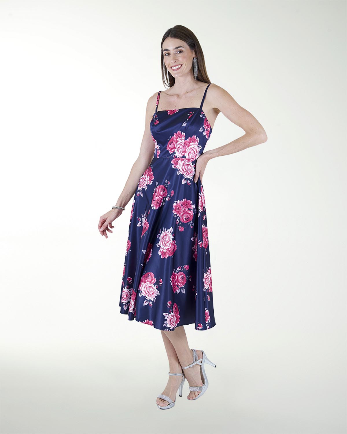 VESTIDO CC ESTAMPADO LARGO MIDI