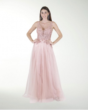 VESTIDO PR GRAN GALA CON BRILLO