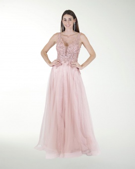 VESTIDO PR GRAN GALA CON BRILLO