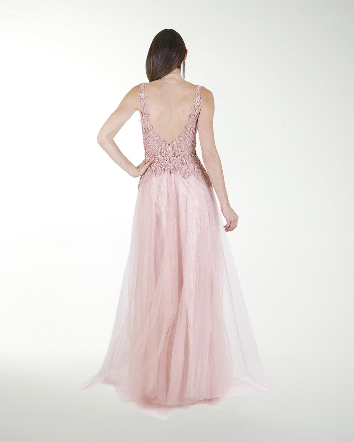 VESTIDO PR GRAN GALA CON BRILLO