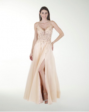 VESTIDO PR GRAN GALA CON BRILLO
