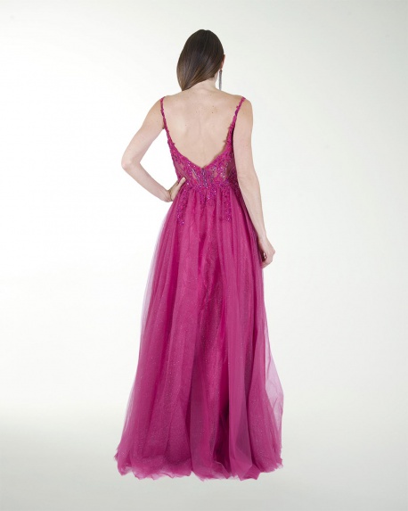 VESTIDO PR GRAN GALA CON BRILLO