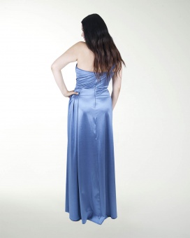 VESTIDO TE DRAPEADO DE UN HOMBRO