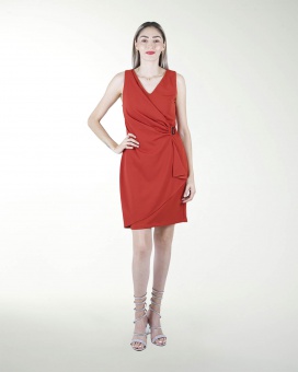 VESTIDO CA RECTO ESCOTE EN V