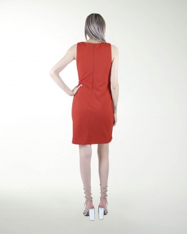 VESTIDO CA RECTO ESCOTE EN V