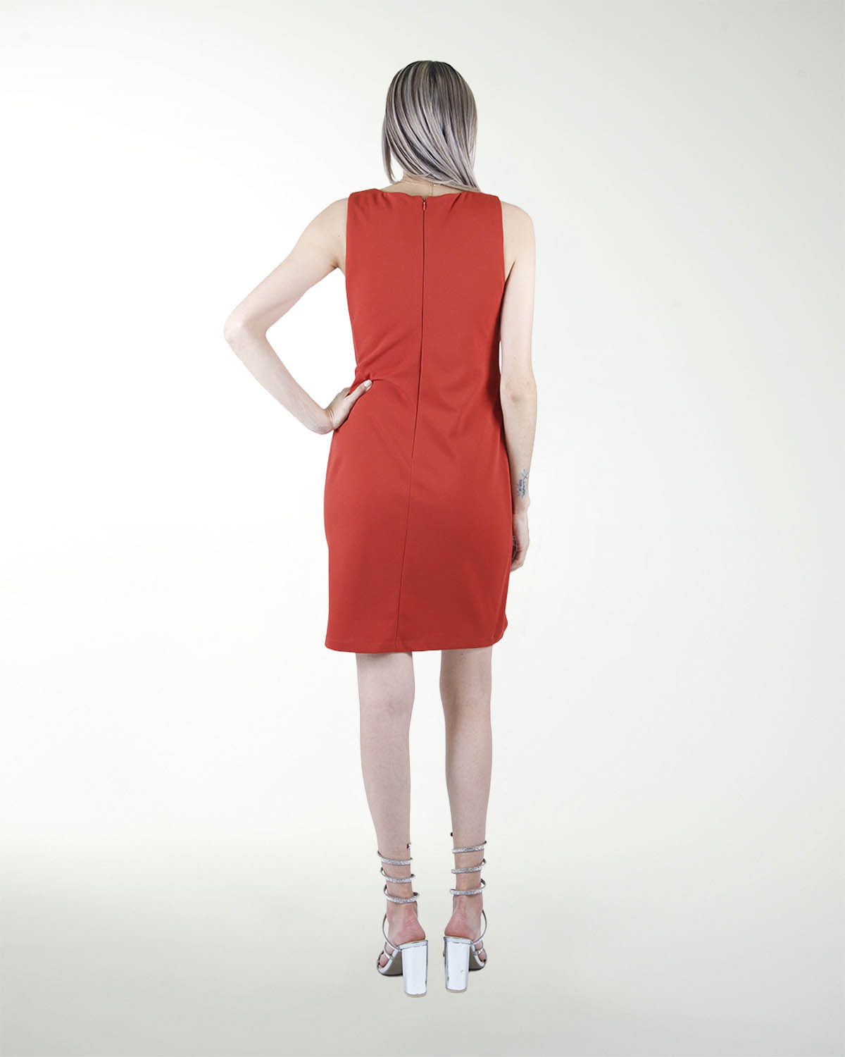 VESTIDO CA RECTO ESCOTE EN V